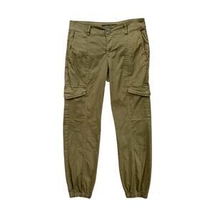 Sanctuary Pants Womens 26 Avocado Rebel Standard Rise Cargo Pocket Joggers